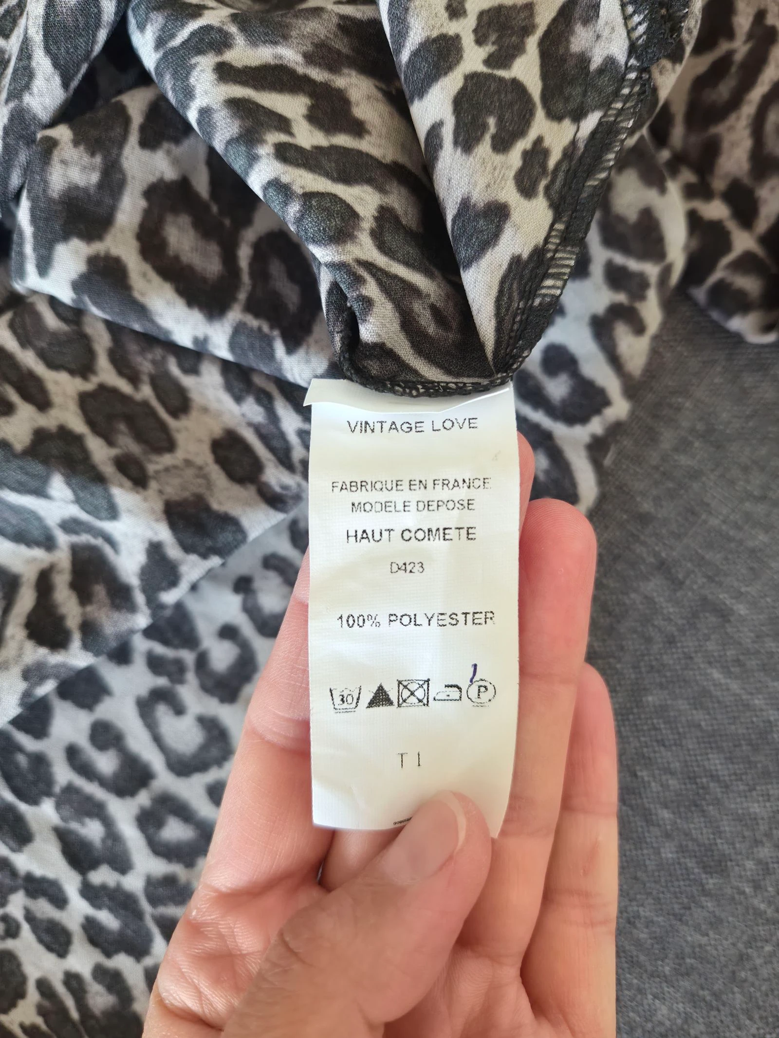 3/4 leopard print blouse New Size 1 – photo 6